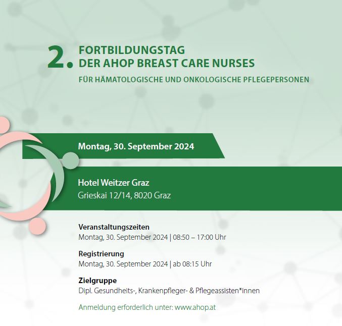 2. Fortbildungstag der AHOP Breast Care Nurses